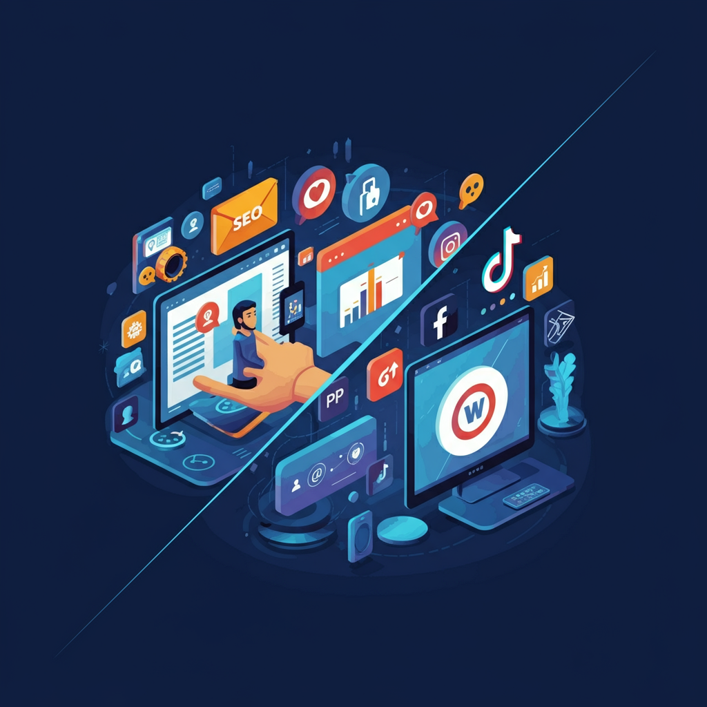 Digital Marketing vs Social Media Marketing A 2025 Comparison